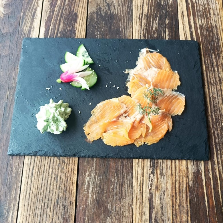 entree du moment, truite fumee